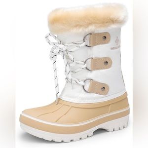 Toddler Faux Fur Winter Snow Boots. Beige White Size Toddler 9. NWOT